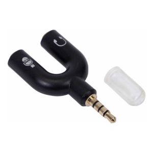 Adaptador P2 Headset Microfone Lapela P2 X P3 Audio Chinamate