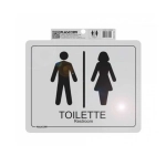 Adesivo Sinalização Plascony 20 x 25cm - Toilette