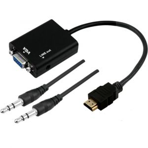 Adaptador Video HDMI para VGA Saida R/L Santana Centro