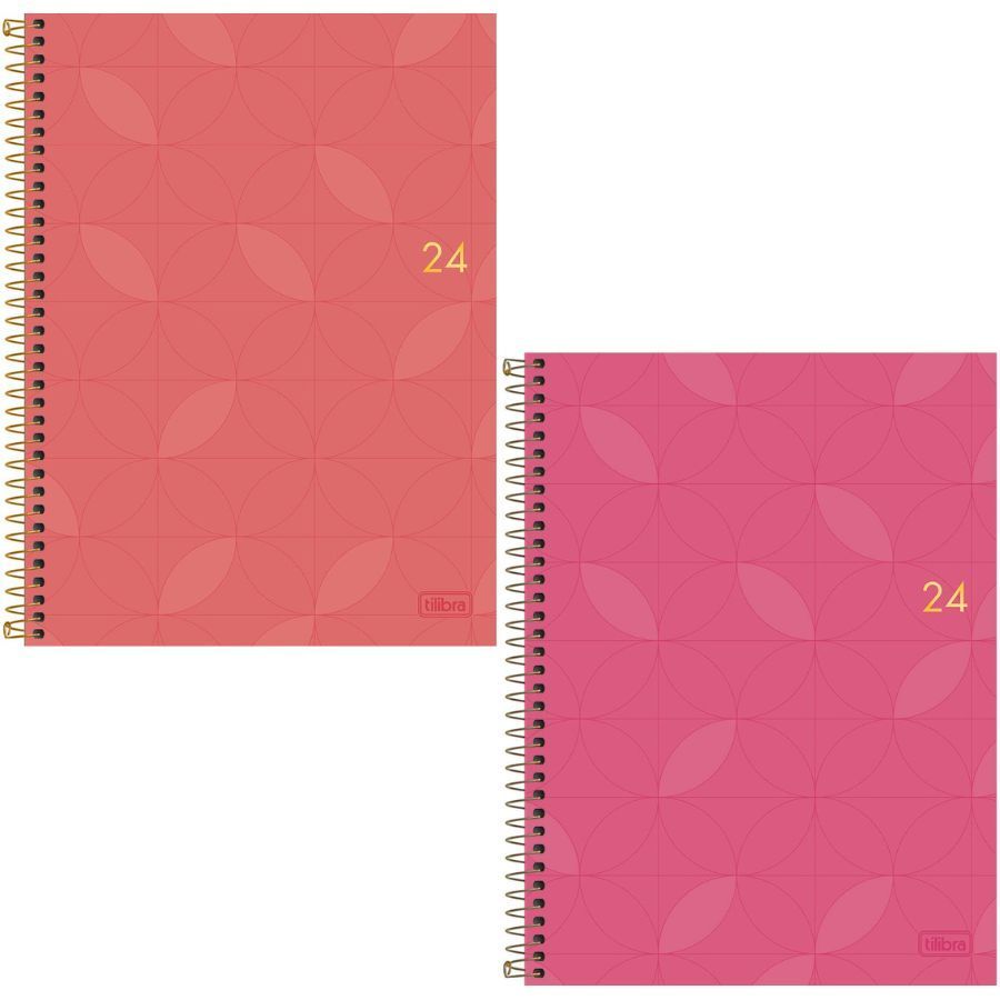 Agenda 2024 Capa Dura Cores Spot Glitter Rosa E Pink