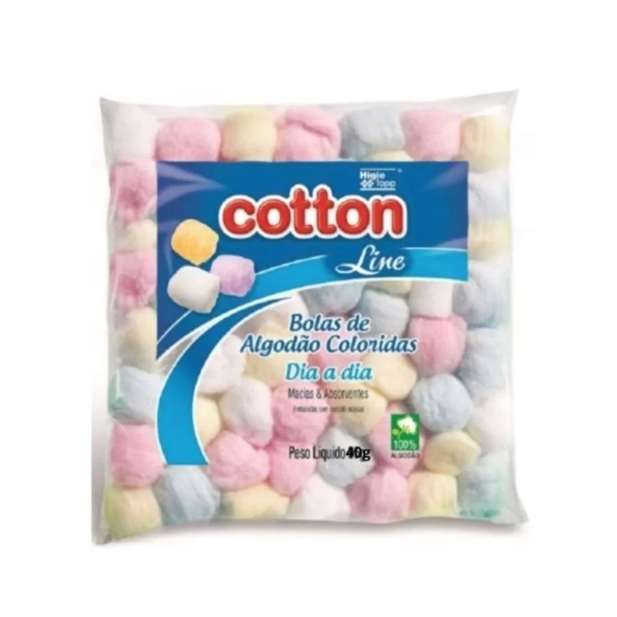 Algodão Bola Colorido Cotton Line 50g