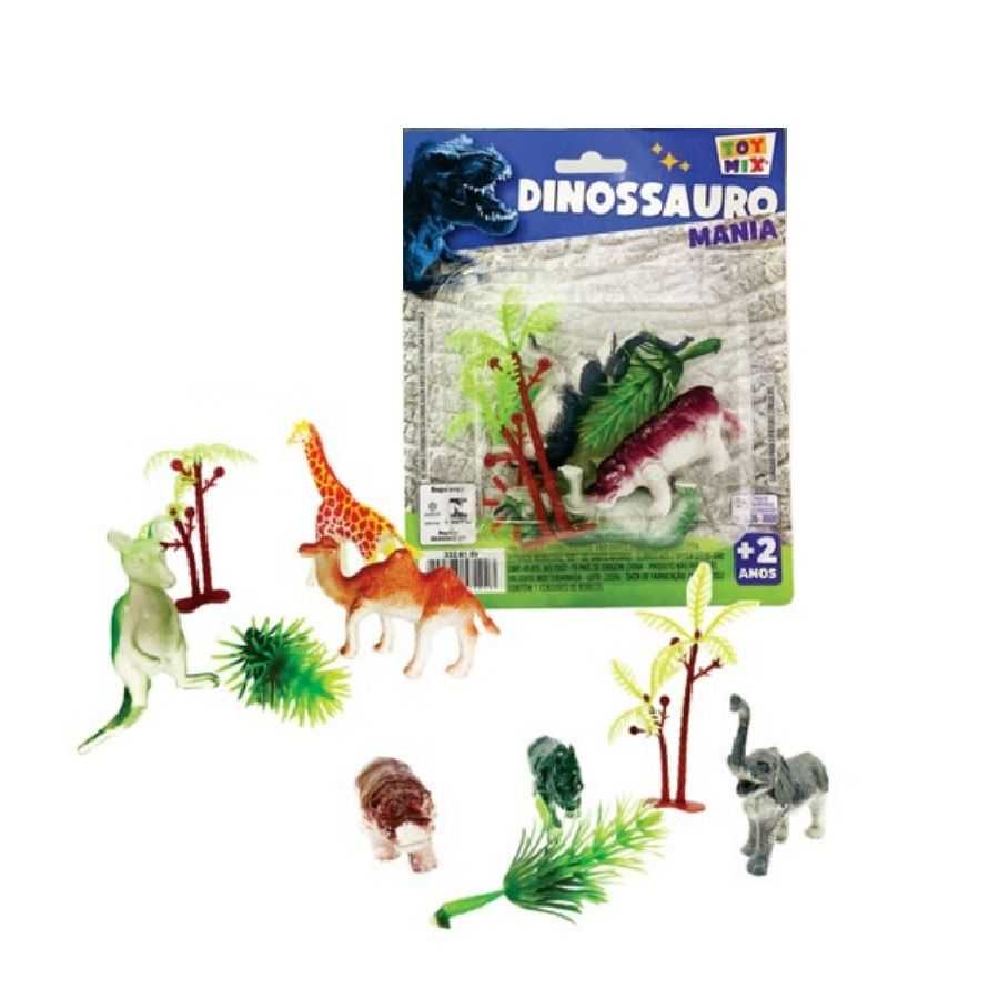 Dinossauro Para Colorir Brinquedo Didático C/6 Tinta Guache - Sortidos