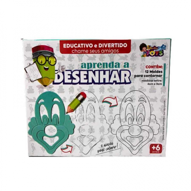 Aprenda a Desenhar c/12 Unid Mini Toys