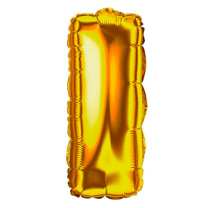 Balão Metalizado Letra 45cm Dourado VMP
