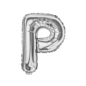Balão Metalizado Letra 40cm Prata VMP