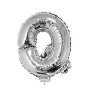Balão Metalizado Letra 40cm Prata VMP