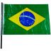 Bandeira Brasil 27 x 39cm Plástica Haste Dollar