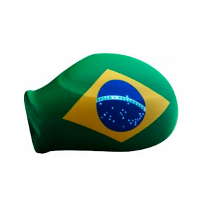Bandeira Brasil Retrovisor Carro c/ 2 Unid Leveza 
