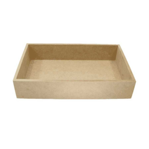 Bandeja MDF para Espelho MDF 9mm Mini 25 x 15 x 4 cm