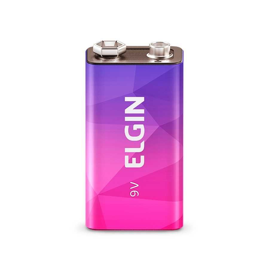 Bateria 9V Recarregável Elgin 82215