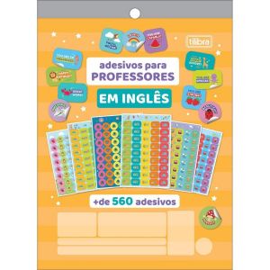 Cartela de Adesivos Dias da Semana - Inglês e Português