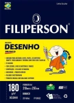 Bloco para Desenho A4 Branco 180g c/20 Fls Filiperson FP01652