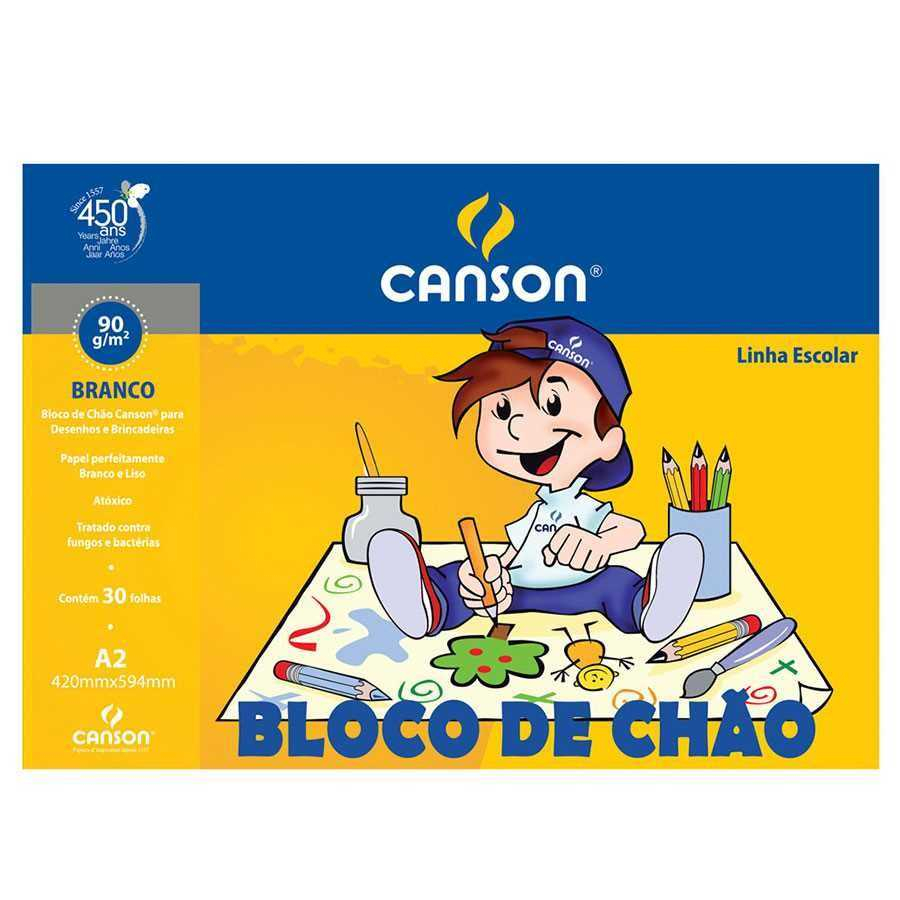 Bloco para Desenho A4 Vegetal 60g c/ 50 Fls - Canson na Papelaria Art Nova