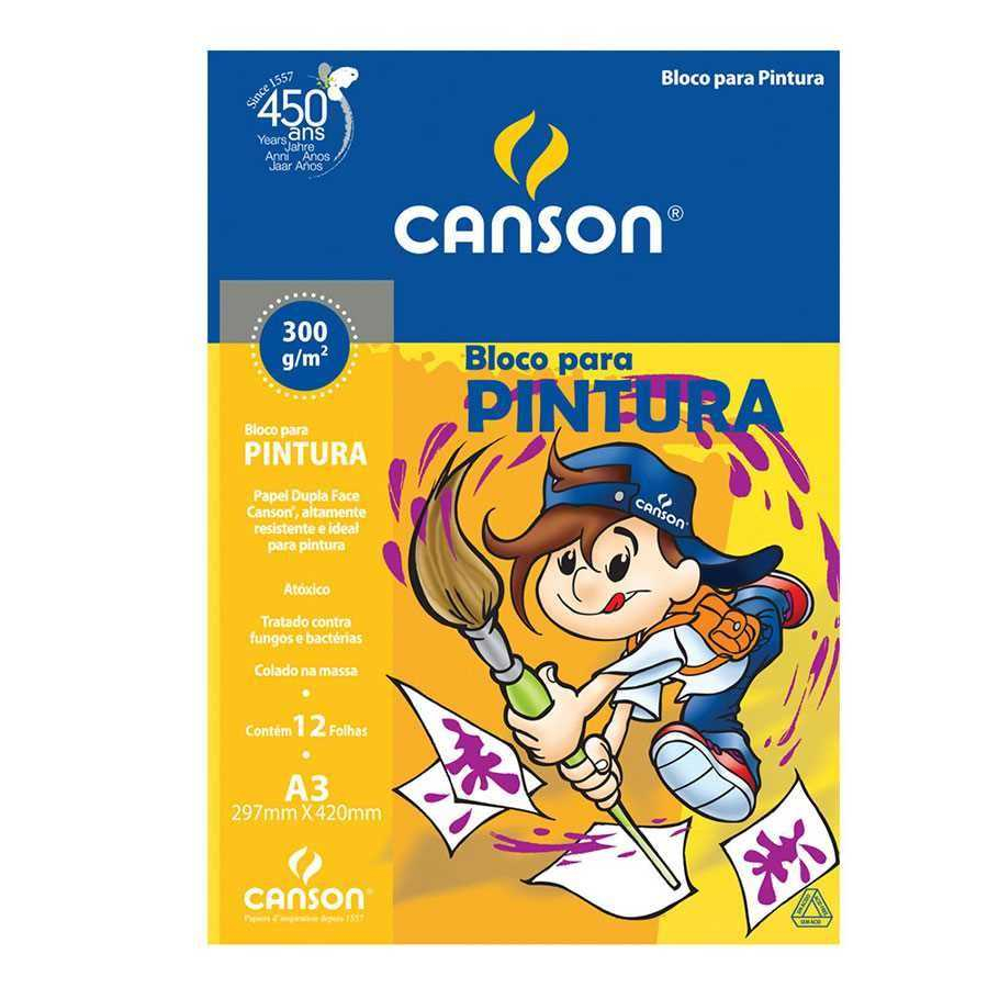 Kit Pintura Guache + Bloco Canson Branco - Mundo Arts