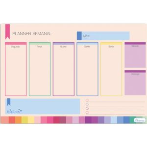 Bloco Planner Semanal Permanente Daydream Cadersil 0611015