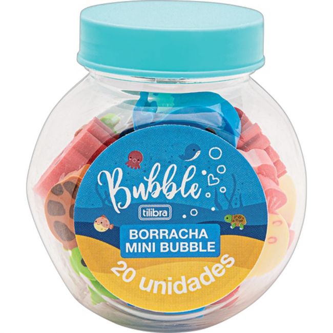 Borracha Mini Bubble Porte com 20 und Tilibra 324752 