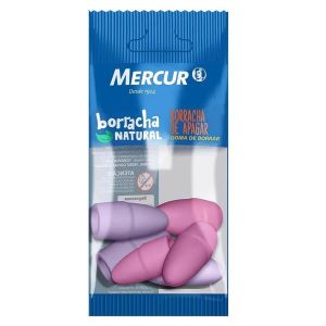 Borracha Ponteira Lápis Lilás e Rosa Mercur c/6 Unid Pack