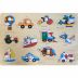 Brinquedo Didático Encaixe Divertido com Pinos Transporte Mdf Toy Mix 336.46.927