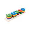 Brinquedo Didático Encaixe Formas e Cores 5 Colunas Mdf Toy Mix 336.36.99