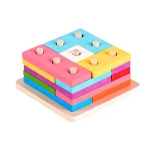 Brinquedo Didático Encaixe Formas e Cores Tetris Mdf Toy Mix 336.45.99