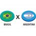 Jogo Futebol de Botão Brasil x Argentina Gulliver