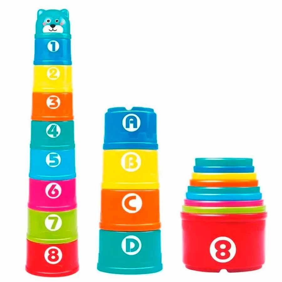 Brinquedo Educativo Torre Divertida 9 Peças Toy Mix 331.22.99