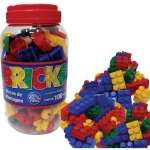 Brinquedo para Montar Bricks Blocos de Montagem 100 Peças Pais e Filhos 4752