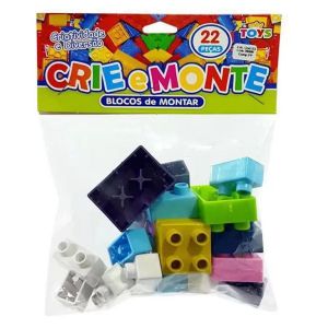 Brinquedo para Montar Crie e Monte Blocos de Montagem 22 Peças Mini Toys