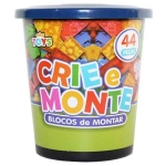 Brinquedo para Montar Crie e Monte Blocos de Montagem 44 Peças Mini Toys
