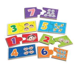 Jogo Aprendendo Números 1 Ao 10 Quebra Cabeça 20 Peças Madeira Educativo  Pedagógico Nig Brinquedos