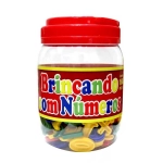 Brinquedo Pedagogico Brincando com Numeros 168 Peças Pais e Filhos 2803