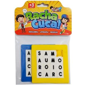 Brinquedo Pedagógico Racha Cuca Letras c/02 Unid Mini Toys