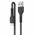 Cabo USB Tipo C 2,0 Metros Carga Rápida Preto Leonora 74620