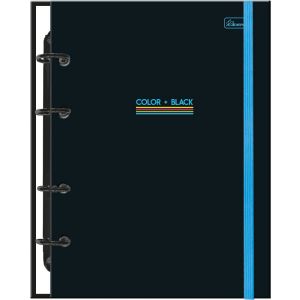 Caderno Argolado Colegial PVC 80 Fls Color + Black Cadersil