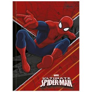 Caderno Brochura 1/4 (pequeno) Capa Dura 48 Fls Spider-Man Tilibra