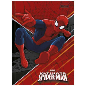 Caderno Brochura 1/4 (pequeno) Capa Dura 48 Fls Spider-Man Tilibra