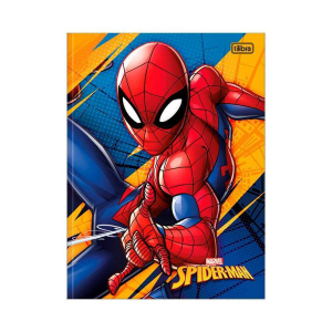 Caderno Brochura 1/4 (pequeno) Capa Dura 48 Fls Spider-Man Tilibra