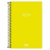 Caderno Espiral 1/4 (pequeno) Capa Plástica Com Pauta 80 Fls Neon Tilibra