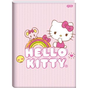 Caderno Brochura Univ. Capa Dura 80 Fls Hello Kitty Jandaia