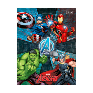 Caderno Brochura Univ. Capa Dura 80 Fls Avengers Tilibra