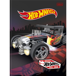 Caderno Brochura Univ. Capa Dura 48 Fls Hot Wheels Tilibra