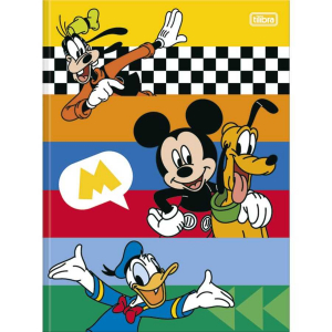 Caderno Brochura Univ. Capa Dura 80 Fls Mickey Tilibra