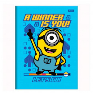 Caderno Brochura Univ. Capa Dura 80 Fls Minions Foroni 