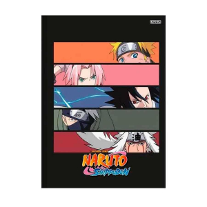 Caderno desenho espiral capa dura 60 folhas Naruto Shippuden São