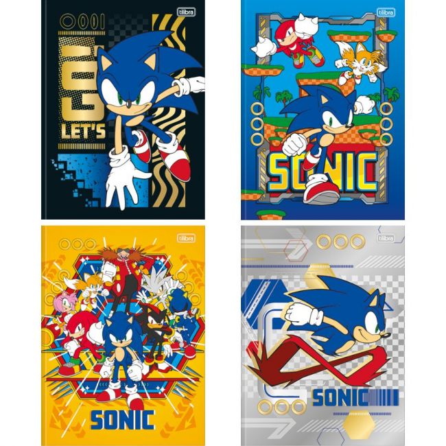 60 Folhas Desenho Pra Colorir Pintar Sonic