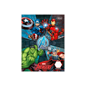 Caderno Caligrafia Brochura Univ. 40 Fls Capa Avengers Tilibra 