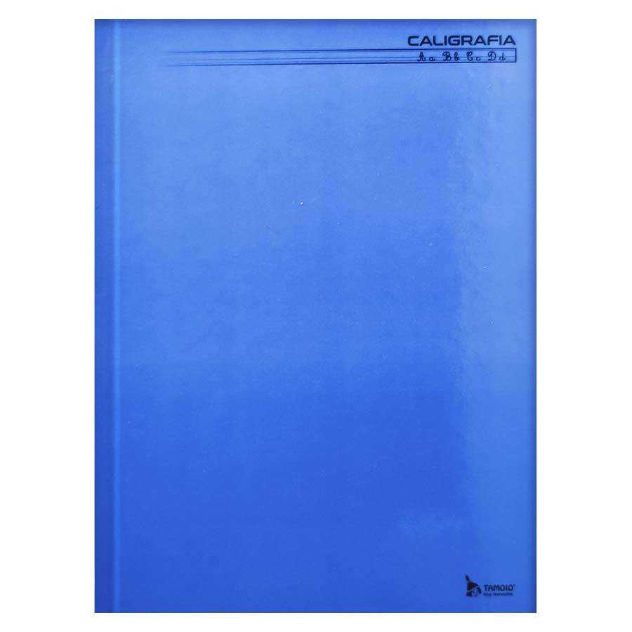 Caderno Caligrafia Brochura Univ. 96 Fls Capa Dura Azul Tamoio 02219