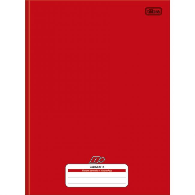 Caderno Caligrafia Brochura Univ. 96 Fls Capa Dura D+ Vermelho Tilibra 351628