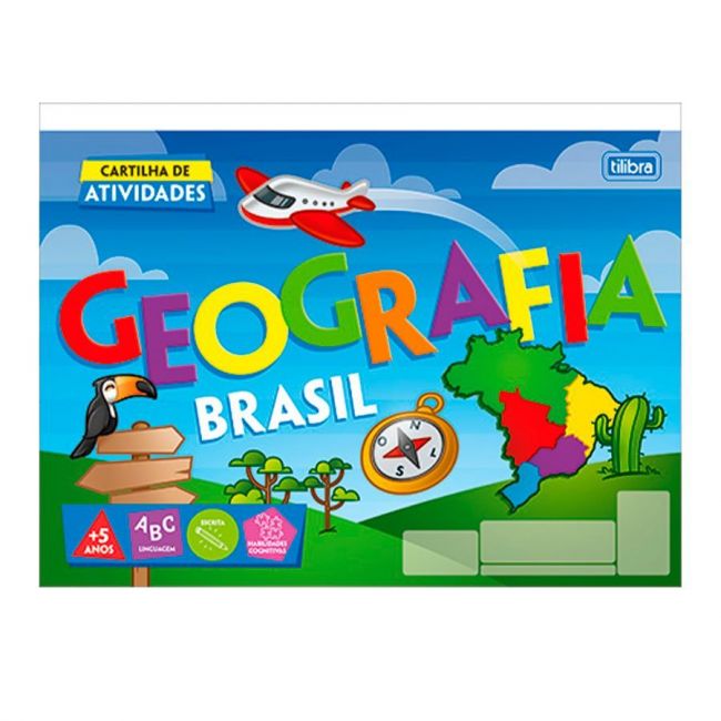Caderno de Atividades Geografia Brasil Académie 20 Fls Tilibra 327701