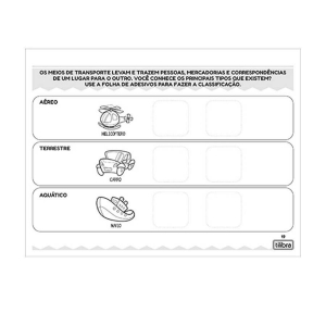 Caderno de Atividades Geografia Meios de Transporte Académie 20 Fls Tilibra 327778